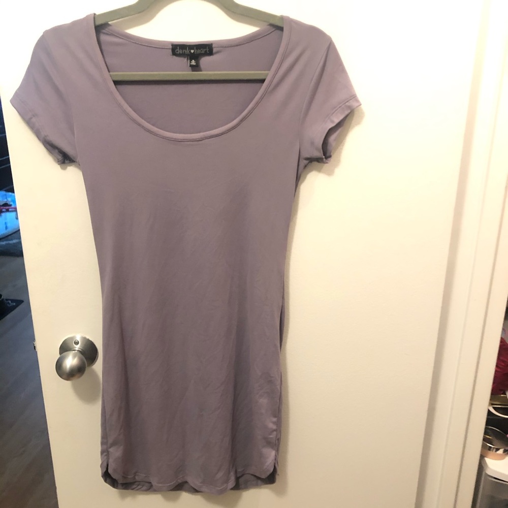 Lavender T shirt dress
